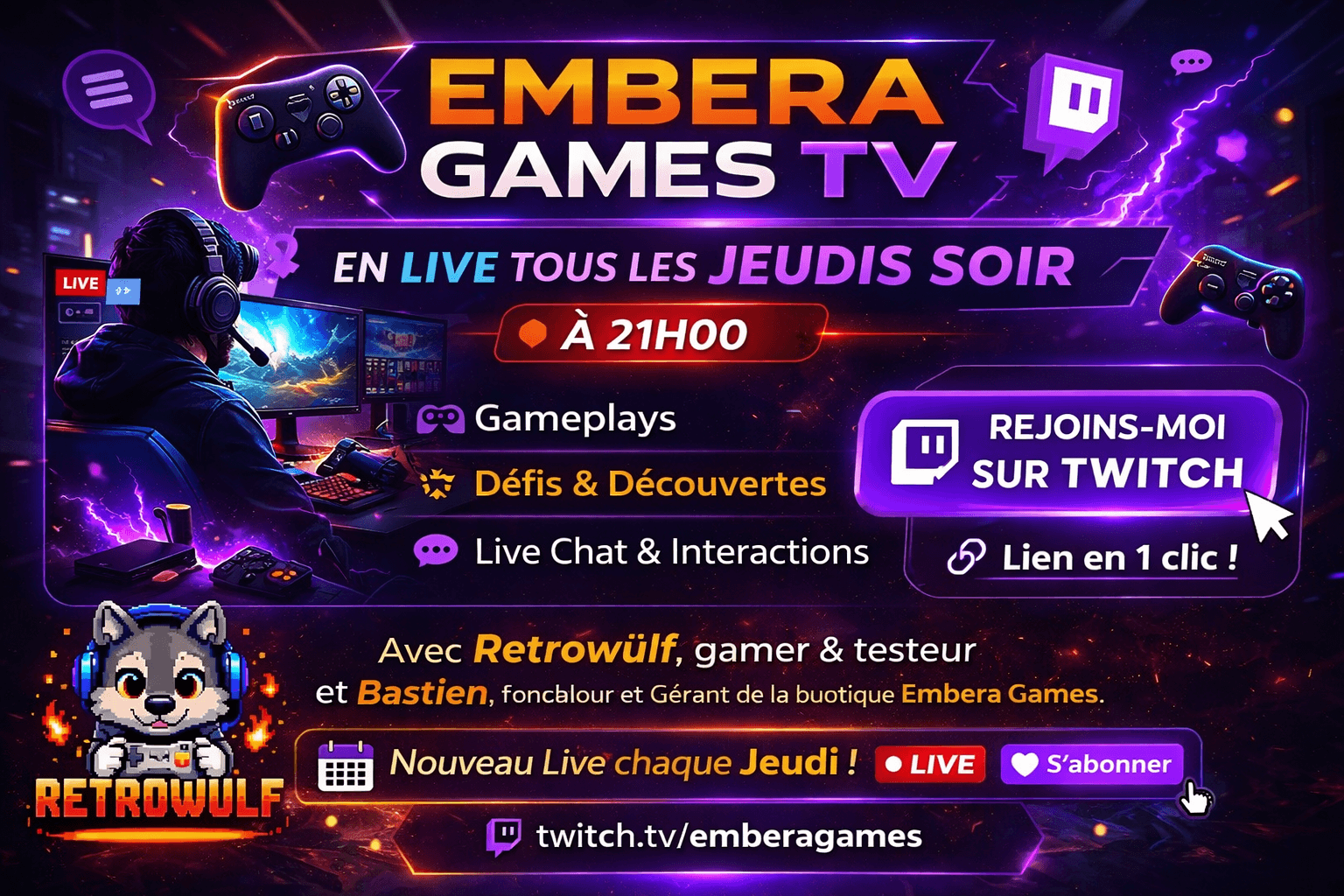 Encart EmberaGamesTV